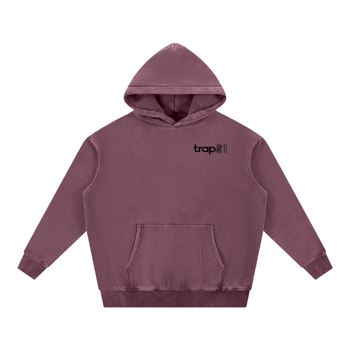 Snow Washed Oversized Fleece Hoodie