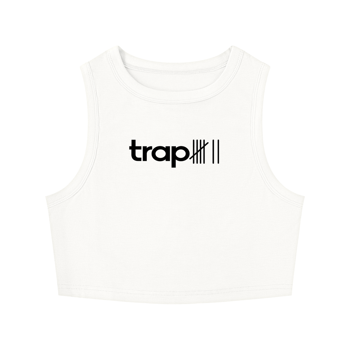 Sculpted Crewneck Crop Tank
