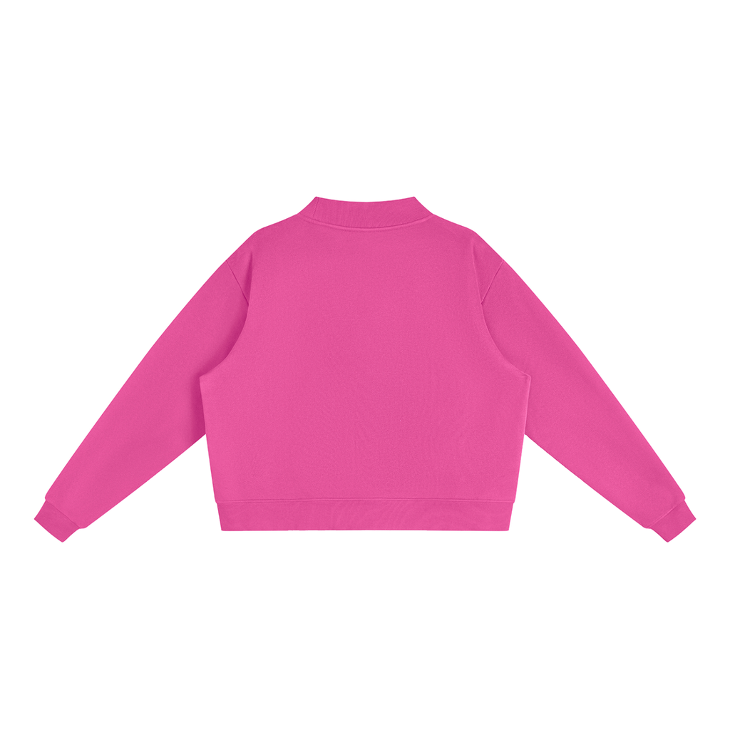 Cozy Mock-Neck Fleece Crewneck