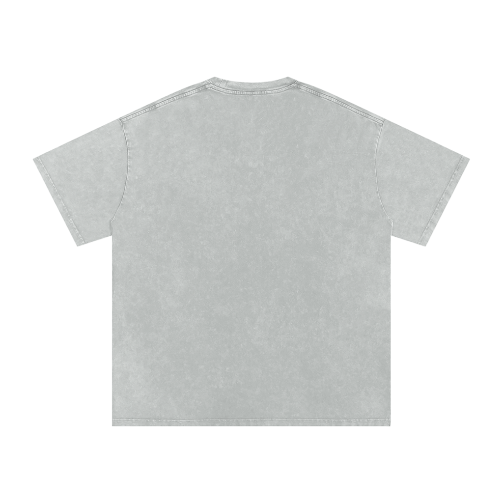 Snow Washed Oversized Cotton Tee