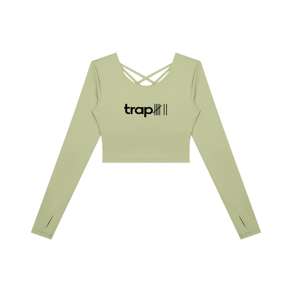 Essential Cropped Long-Sleeve Yoga Tee