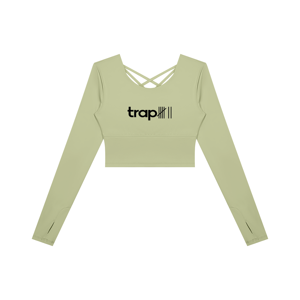 Essential Cropped Long-Sleeve Yoga Tee