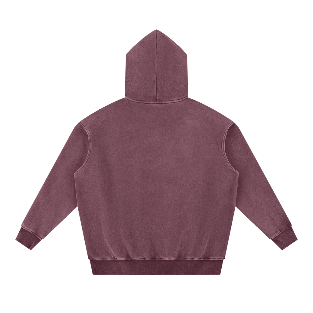 Snow Washed Oversized Fleece Hoodie