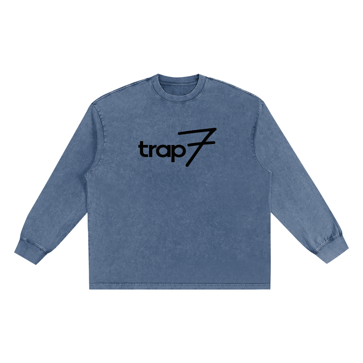 Snow Washed Raw-Edge Tee