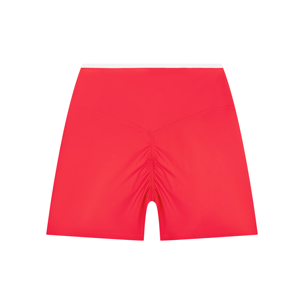 Color Block High-Rise Active Shorts
