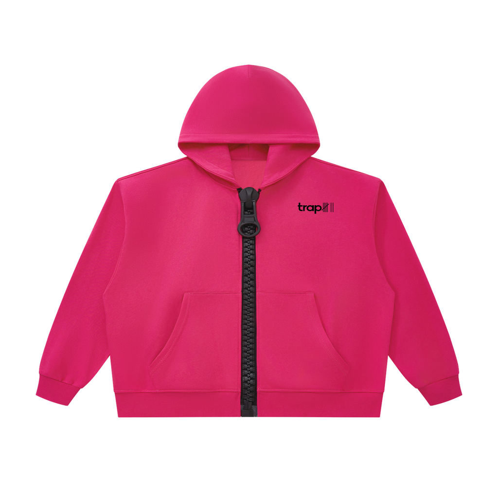 Unisex Chunky-Zip Oversized Hoodie