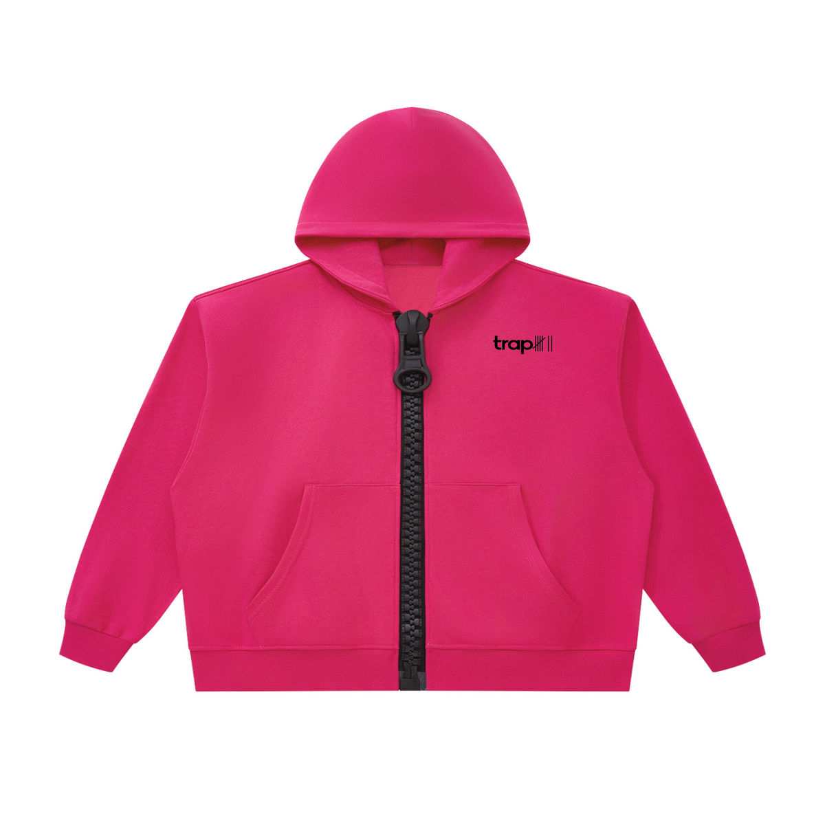 Unisex Chunky-Zip Oversized Hoodie