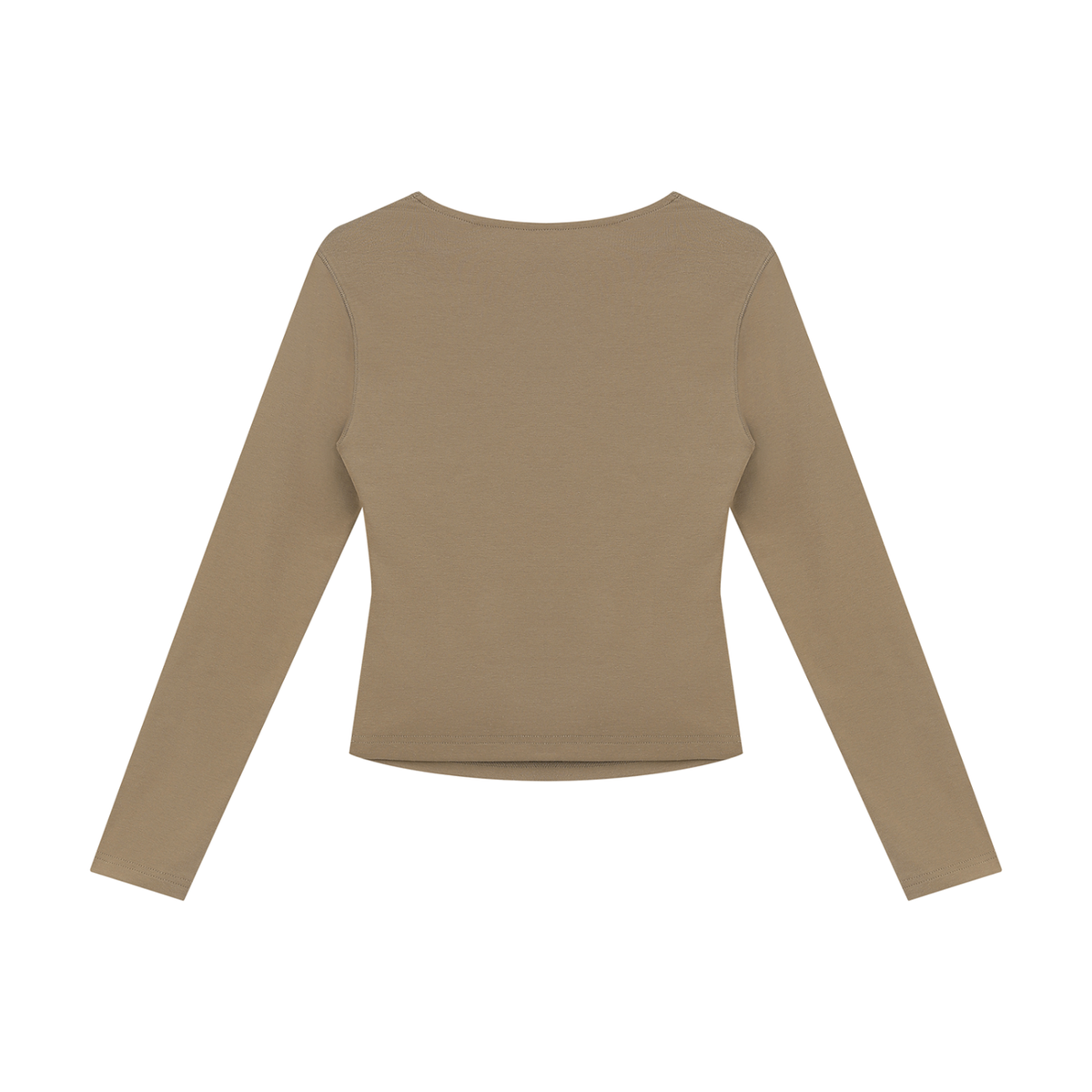 Ruched Long-Sleeve Everyday Top