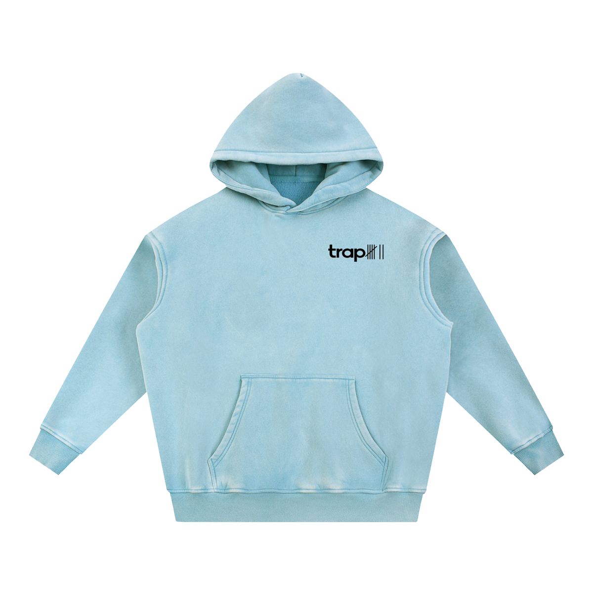 Snow Washed Oversized Fleece Hoodie