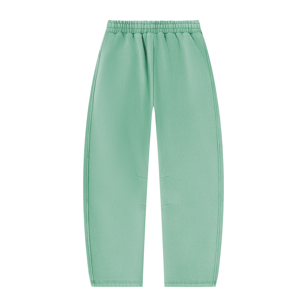 Vintage Wash Barrel-Leg Fleece Sweatpants