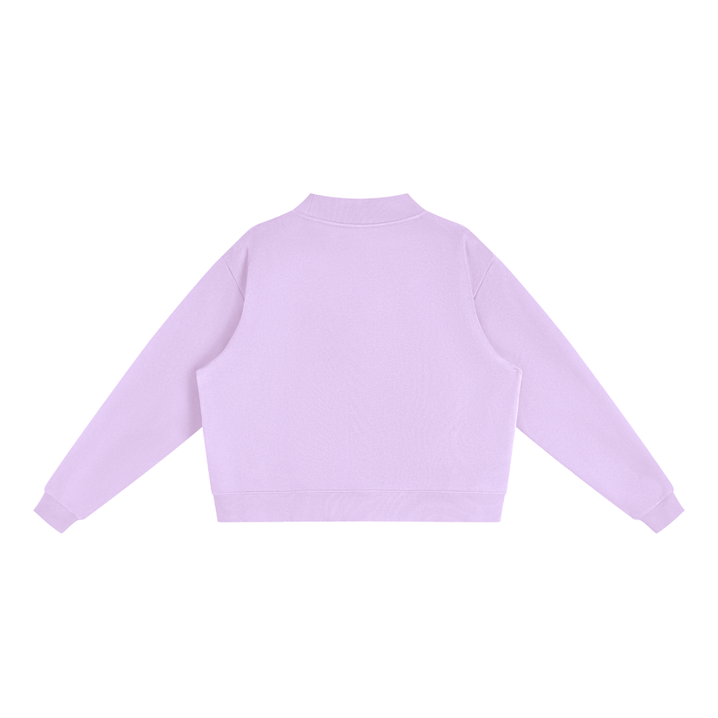 Cozy Mock-Neck Fleece Crewneck
