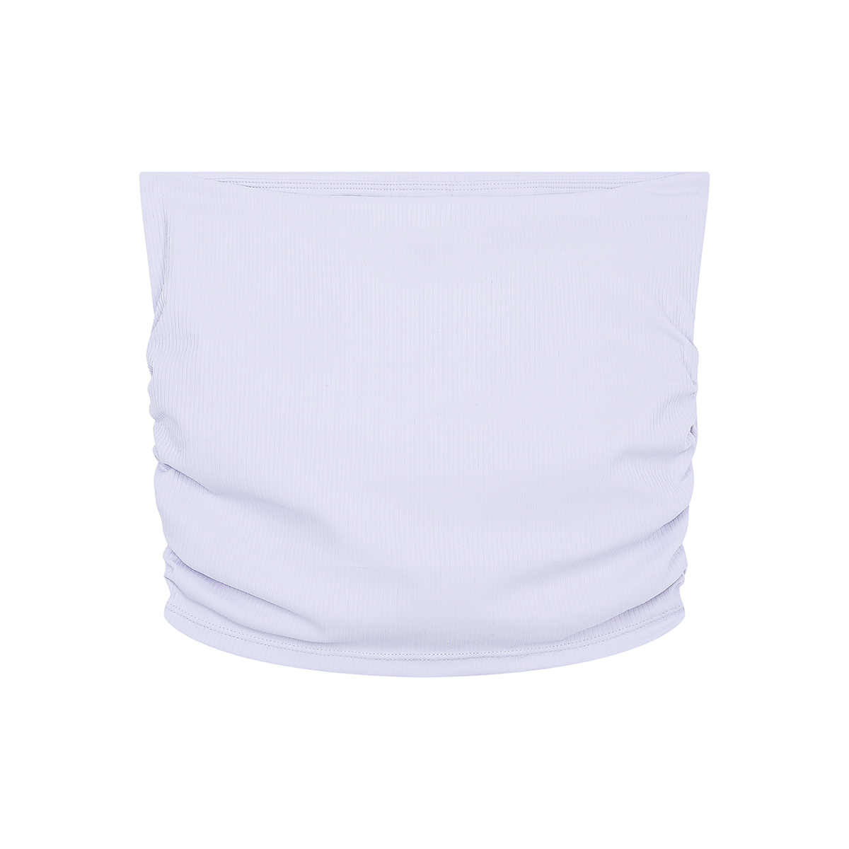Ruched Cropped Tube Top