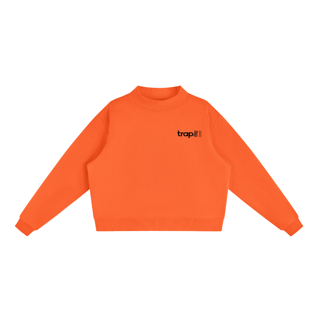Cozy Mock-Neck Fleece Crewneck