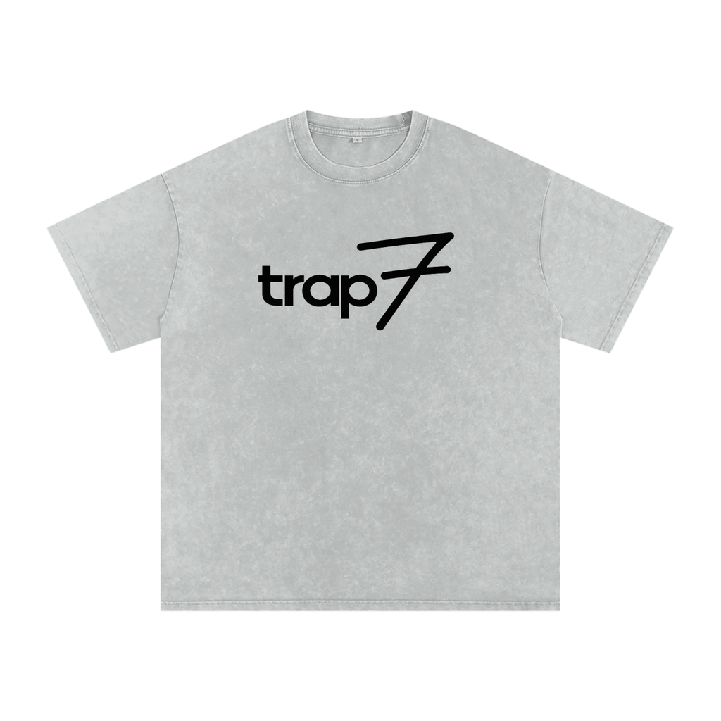 Snow Washed Oversized Cotton Tee
