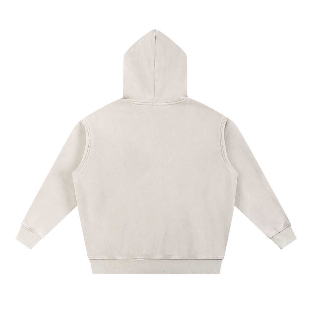 Snow Washed Oversized Fleece Hoodie