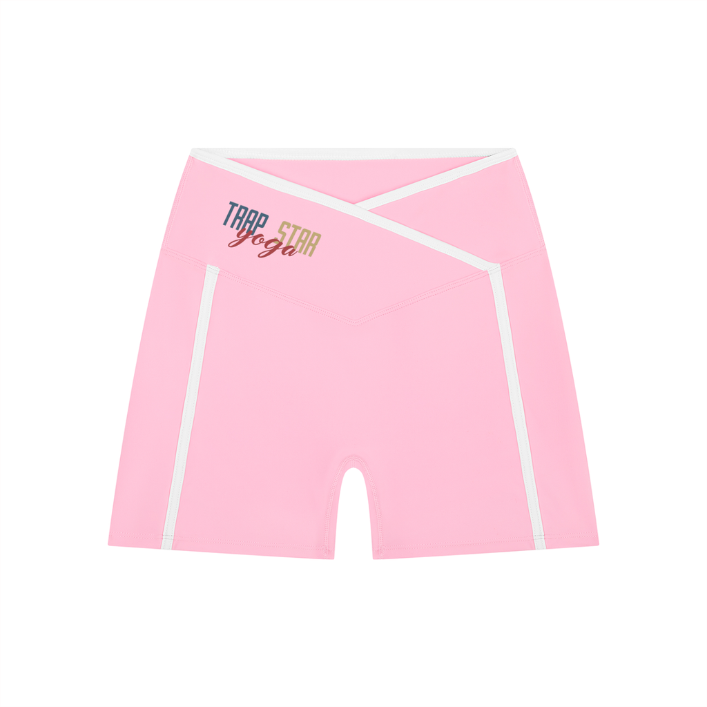 Color Block High-Rise Active Shorts