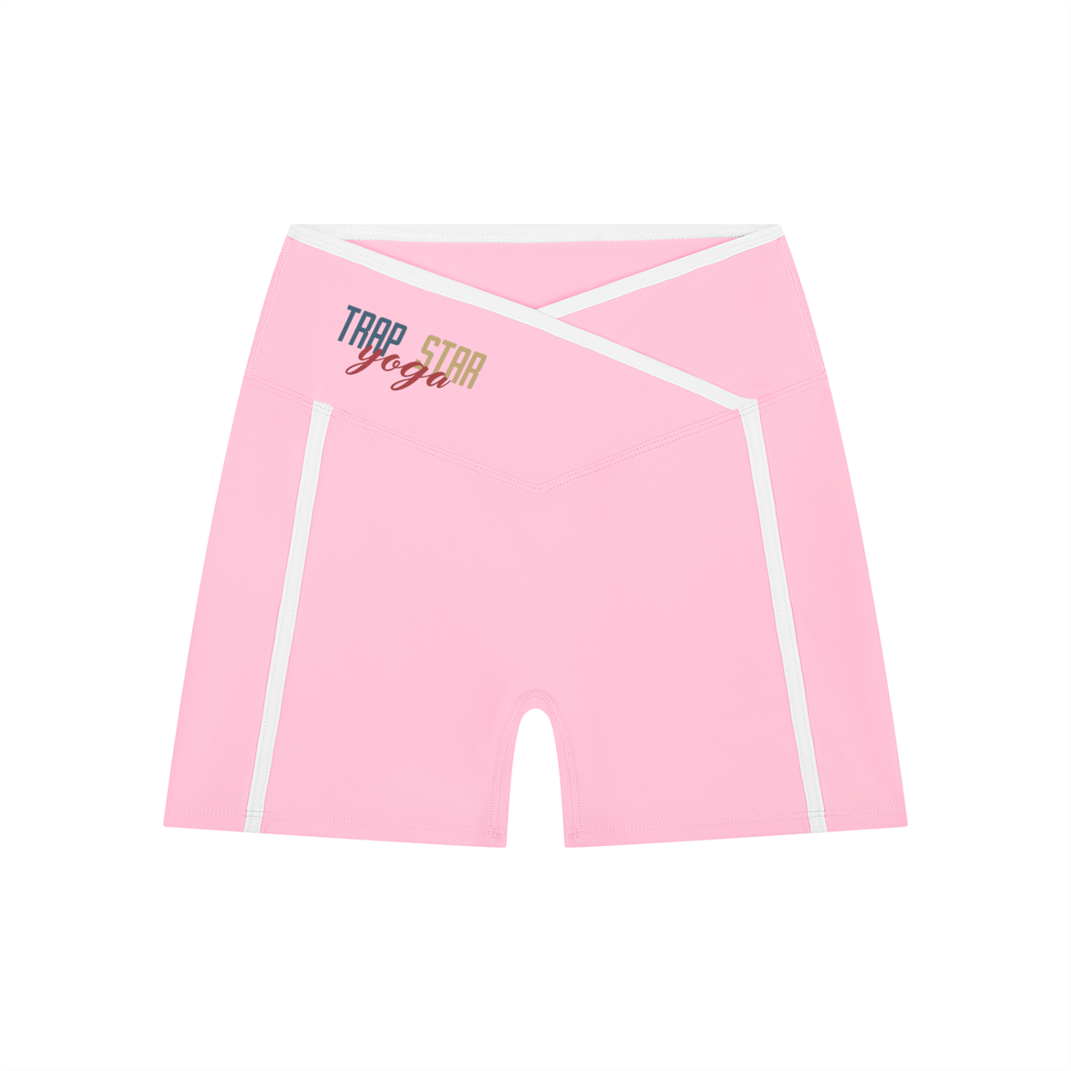 Color Block High-Rise Active Shorts
