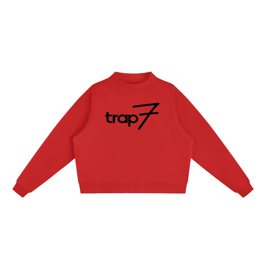 Cozy Mock-Neck Fleece Sweatshirt