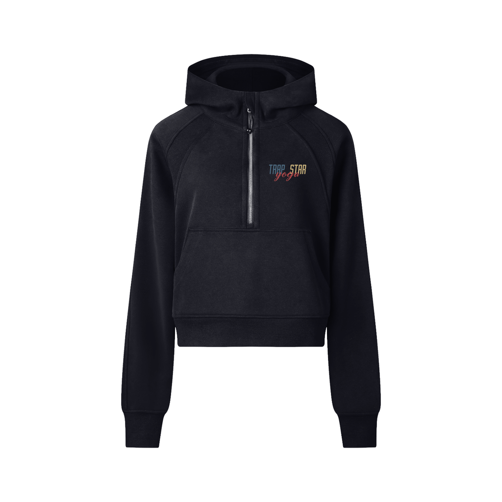 Cropped Half-Zip Hoodie