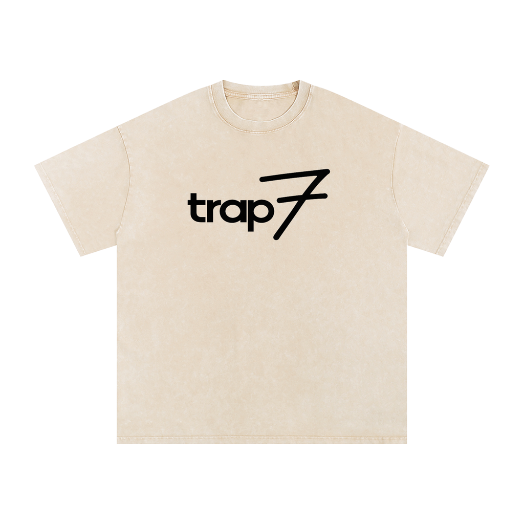 Snow Washed Oversized Cotton Tee