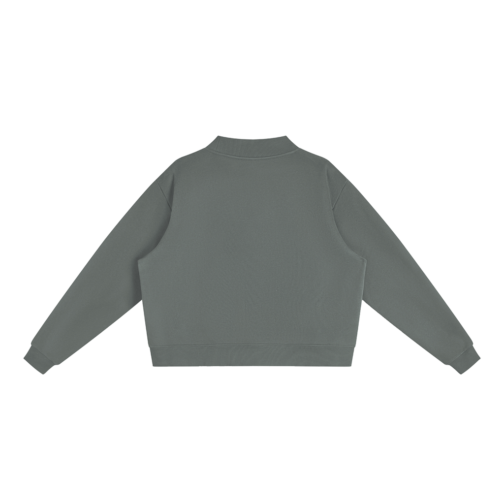 Cozy Mock-Neck Fleece Crewneck