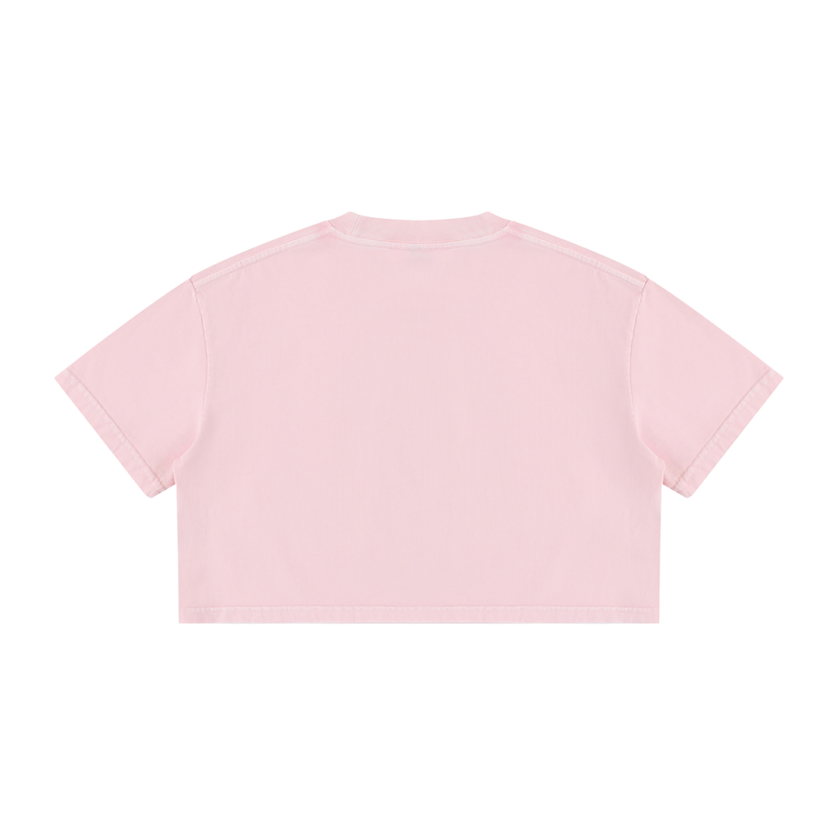 Mineral Wash Cropped Cotton Tee