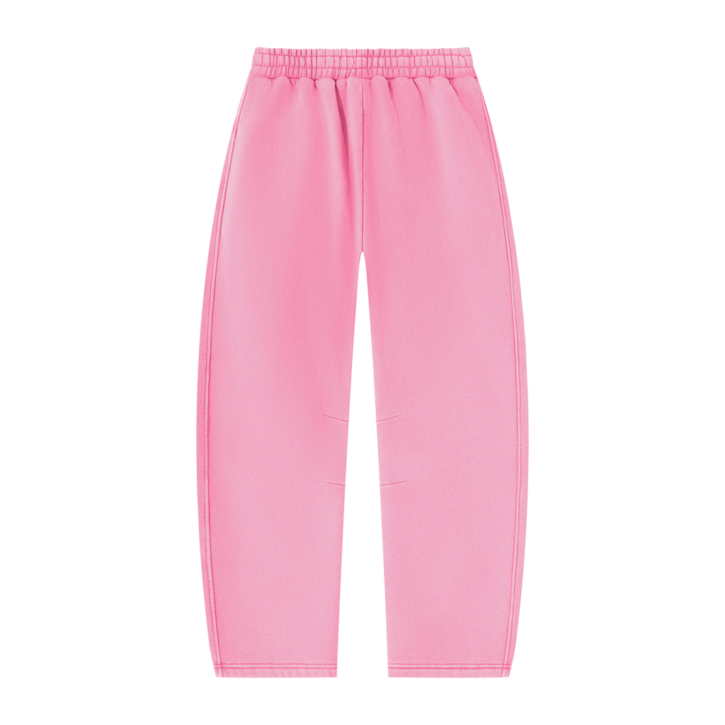 Vintage Wash Barrel-Leg Fleece Sweatpants