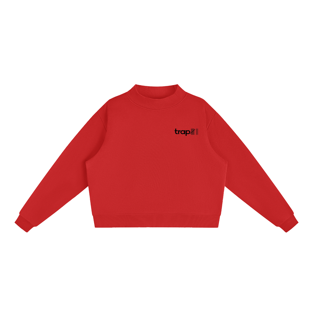 Cozy Mock-Neck Fleece Crewneck