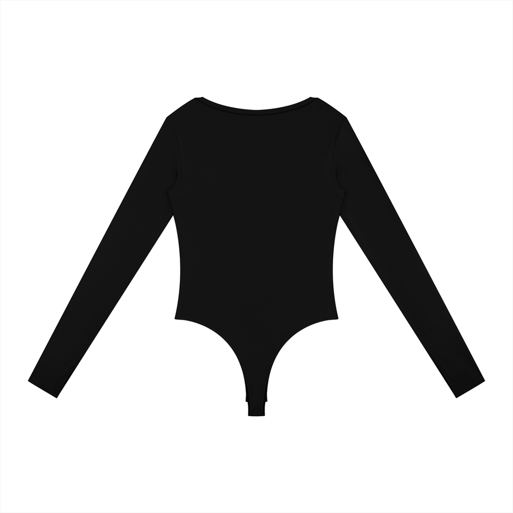 Sleek Long-Sleeve Yoga Bodysuit