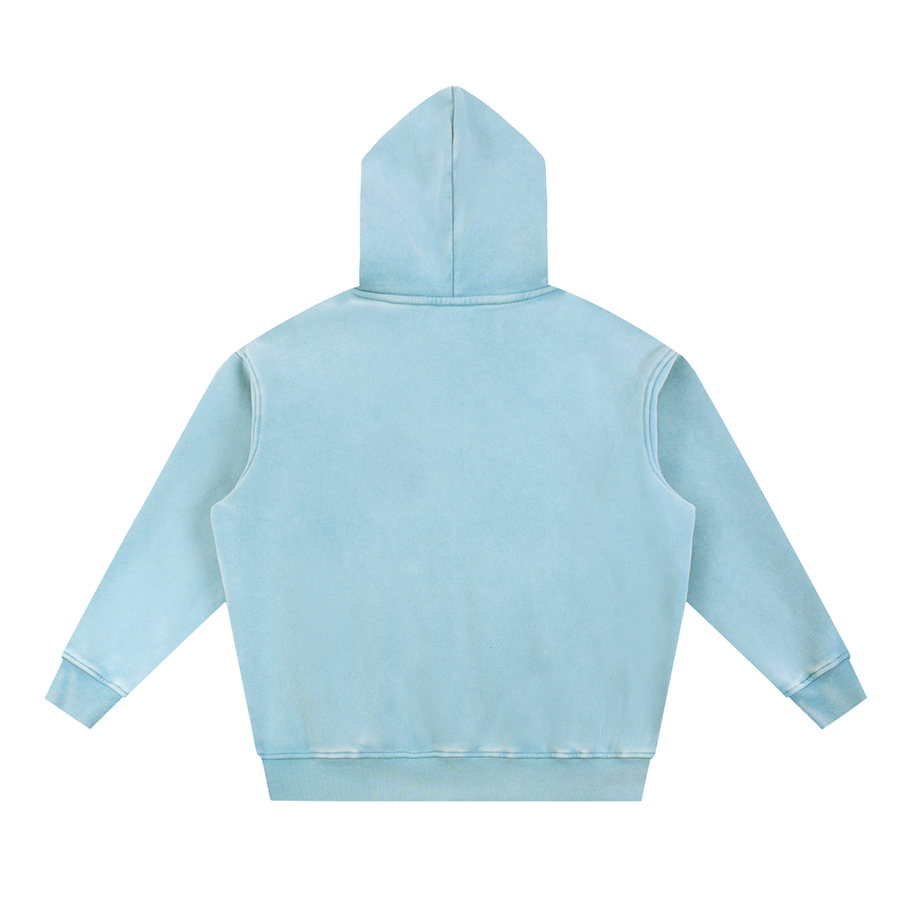 Snow Washed Oversized Fleece Hoodie