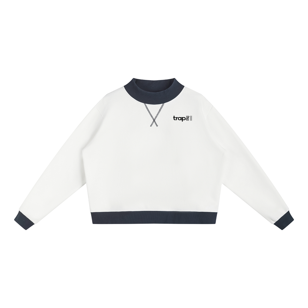 Elevated Mock-Neck Crew Sweatshirt