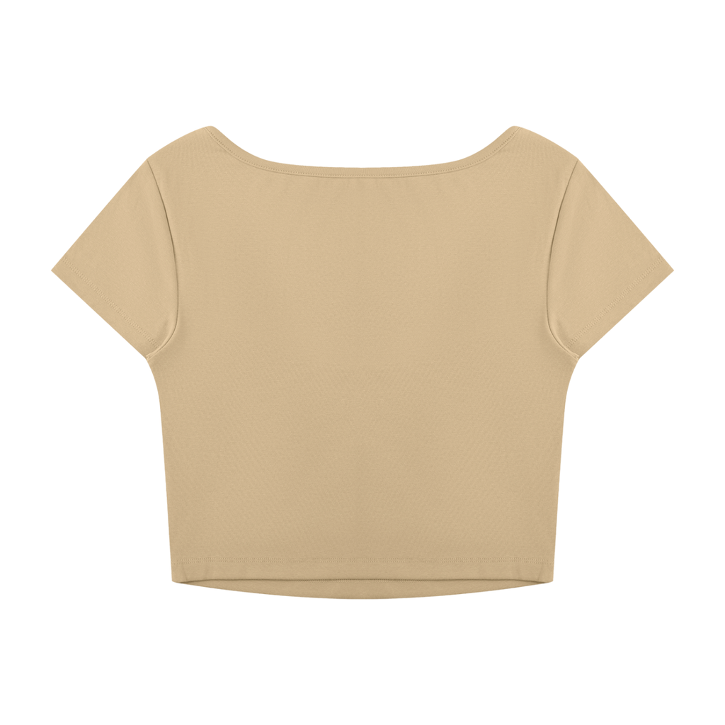 Essential Square-Neck Cropped Tee