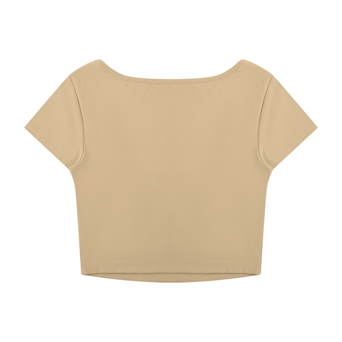 Essential Square-Neck Cropped Tee