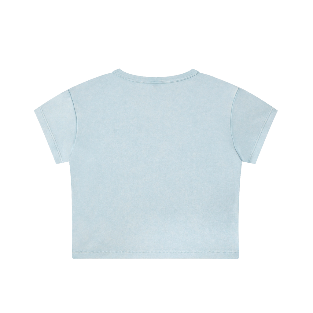 Snow Washed Cropped Tee