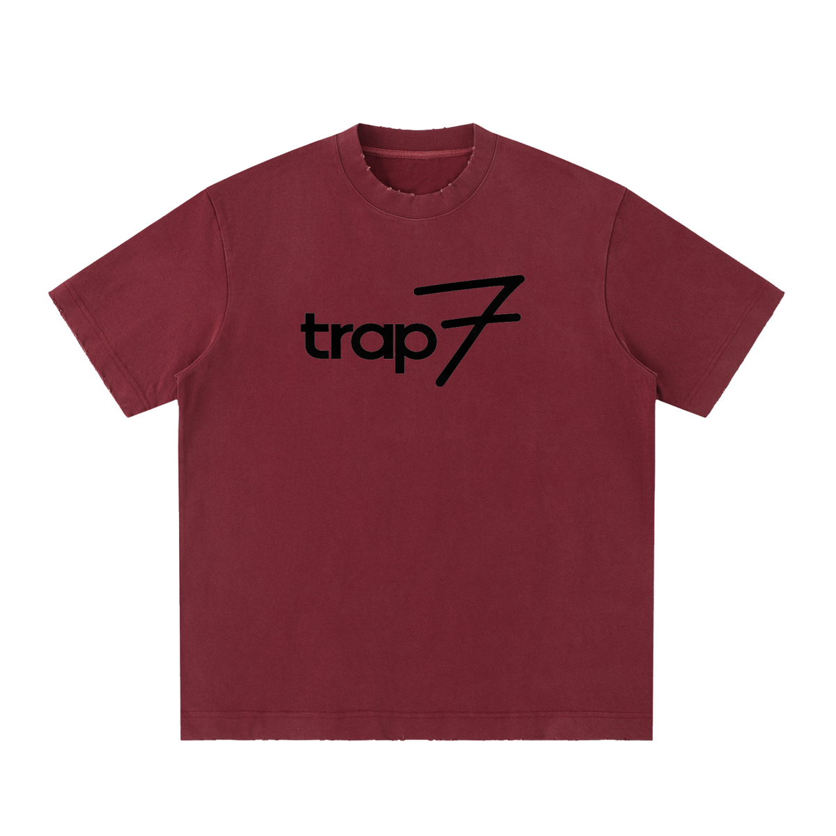 Vintage Washed Frayed-Edge Tee
