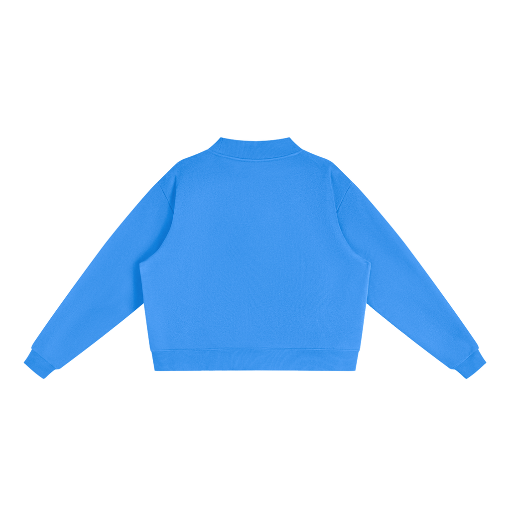 Cozy Mock-Neck Fleece Crewneck