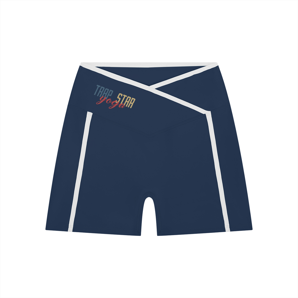 Color Block High-Rise Active Shorts