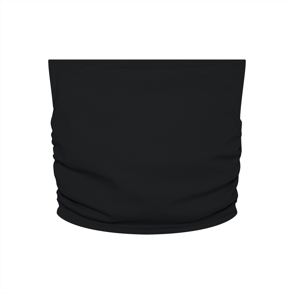 Ruched Cropped Tube Top