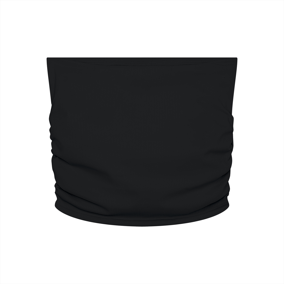 Ruched Cropped Tube Top
