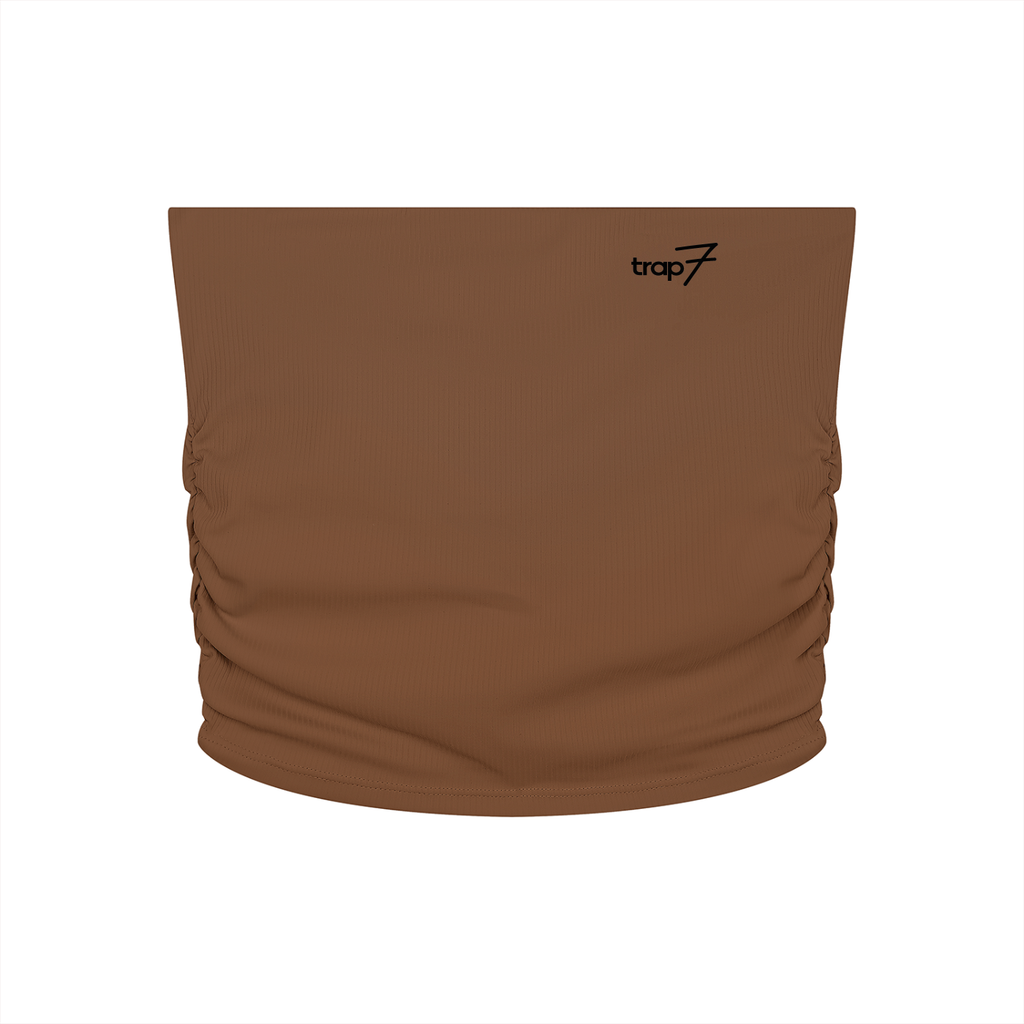 Ruched Cropped Tube Top