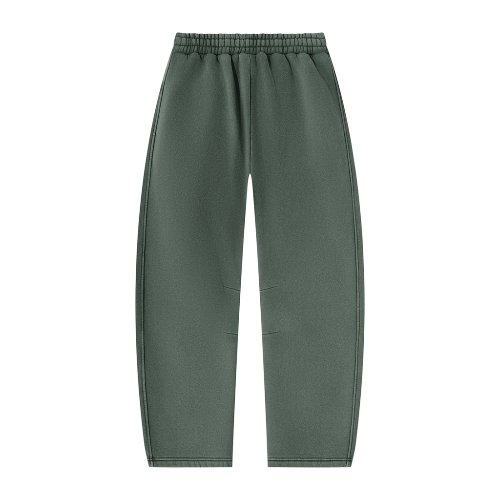 Vintage Wash Barrel-Leg Fleece Sweatpants