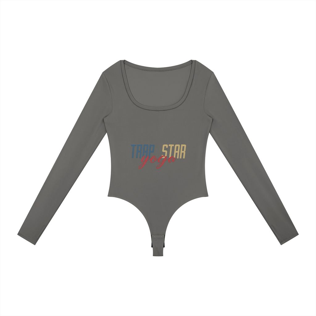 Sleek Long-Sleeve Yoga Bodysuit
