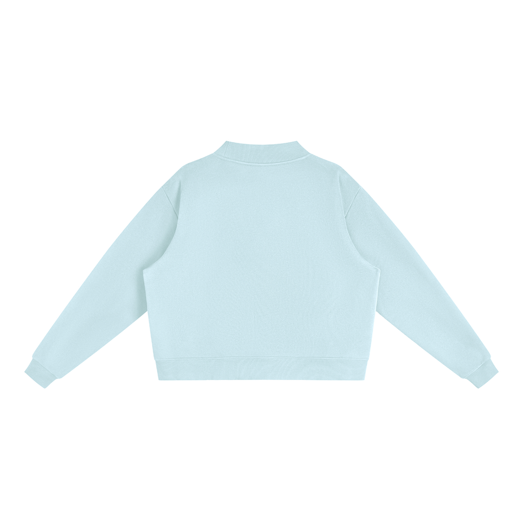 Cozy Mock-Neck Fleece Crewneck