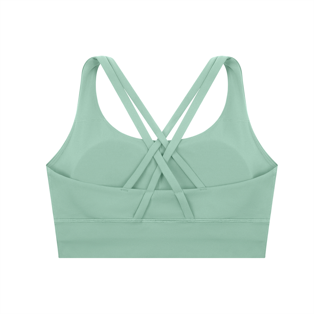 Criss-Cross Strappy Sports Bra