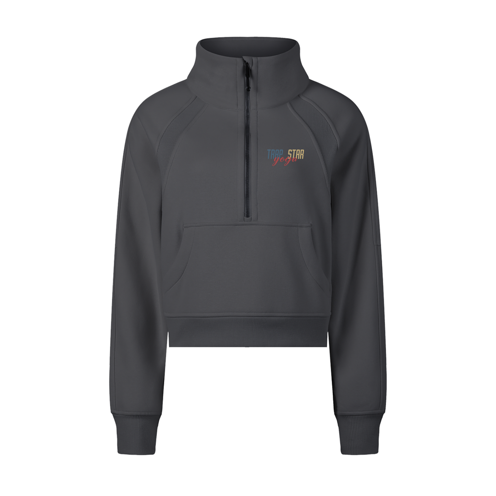Cropped Half-Zip Pullover