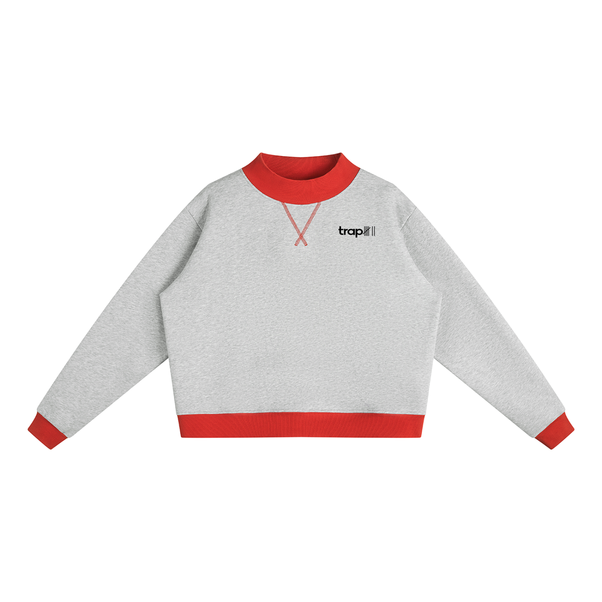 Elevated Mock-Neck Crew Sweatshirt
