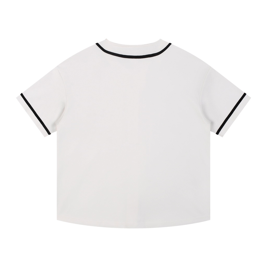 Contrast Piped Relaxed Jersey Top
