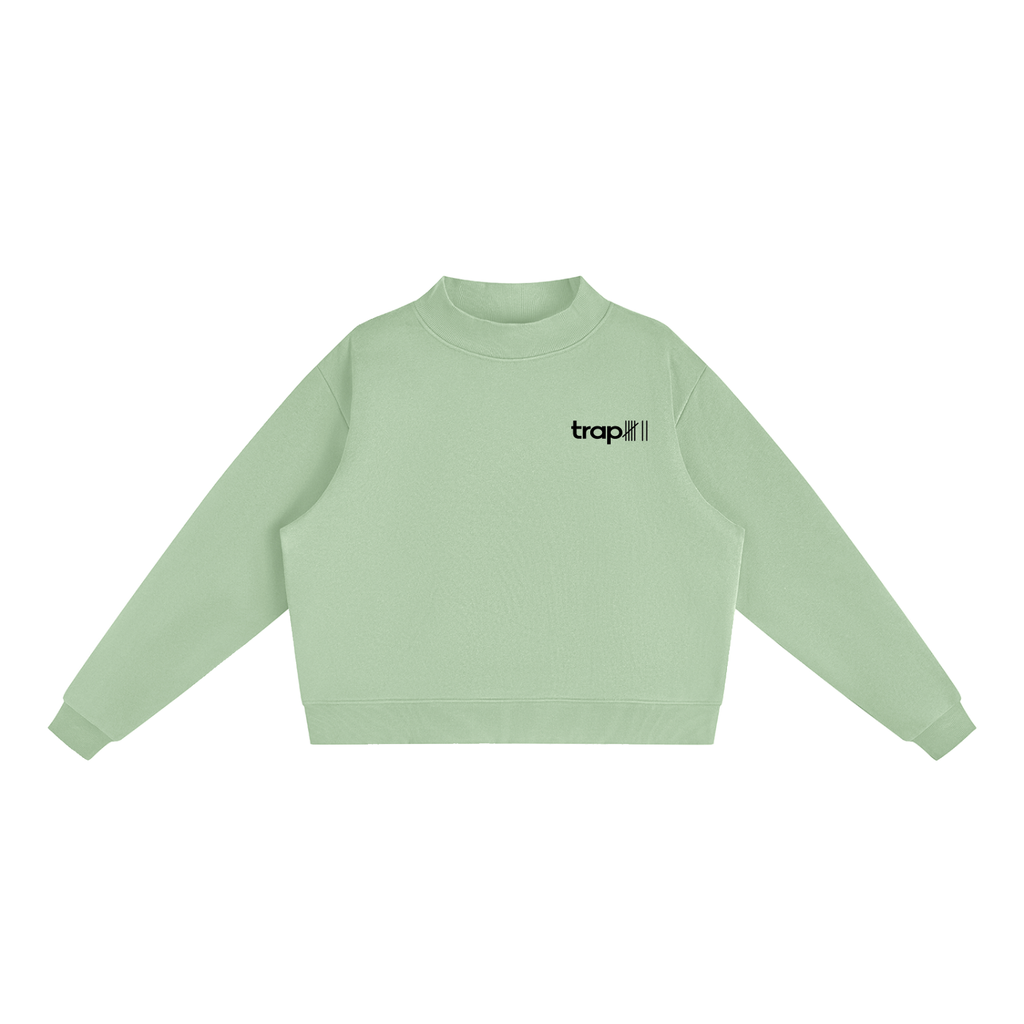 Cozy Mock-Neck Fleece Crewneck