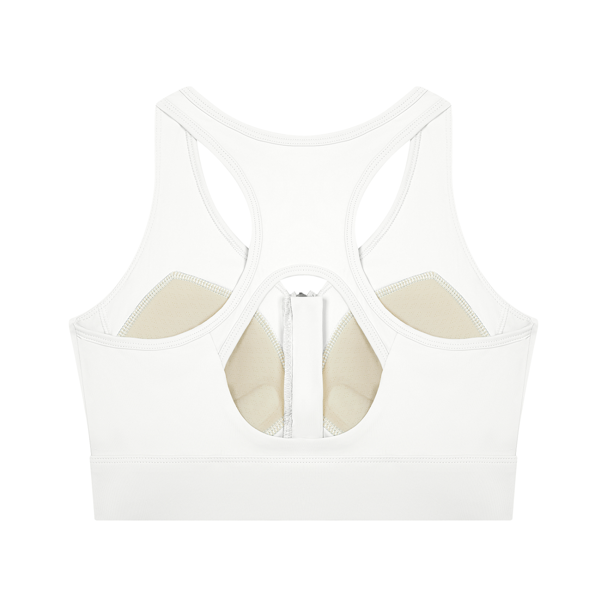 Cropped Zip-Front Performance Bra