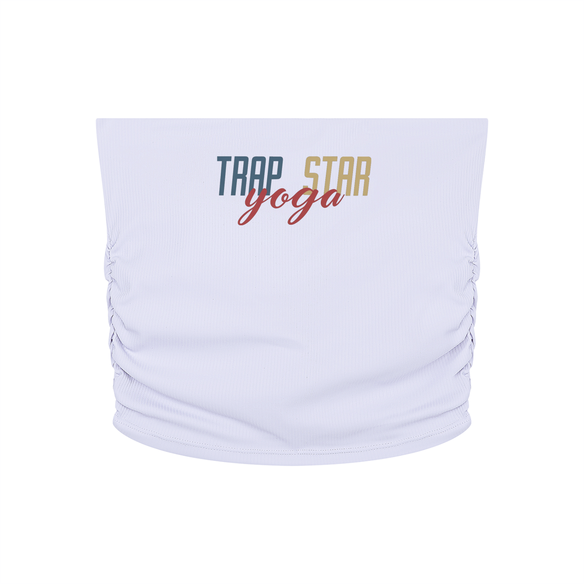 Ruched Cropped Tube Top